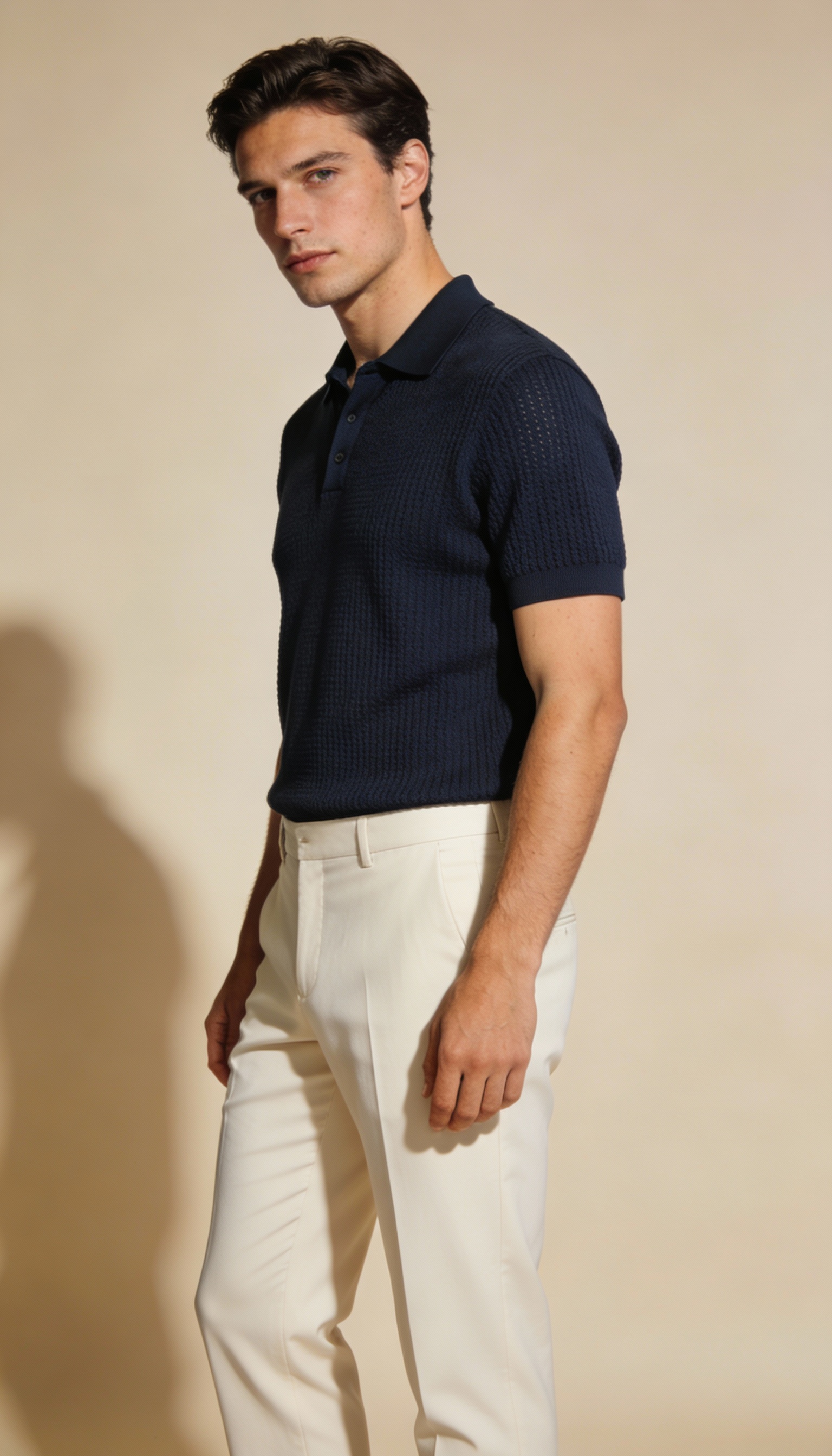 Navy Polo T-shirt  – view 1